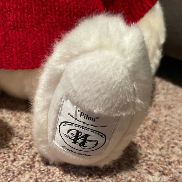 Plush Teddy Bear with Red Sweater - Picture 2 of 2